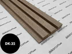 Üç Çıtalı Ahşap Duvar Lambiri Natural Çam - DEKORCUM