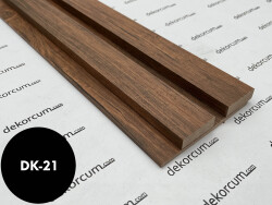 4cm Çift Çıtalı Ahşap Duvar Lambiri Antik Meşe - DEKORCUM