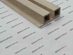 4x4 cm Çift Profilli Ahşap Lambiri Duvar Paneli NATURAL ÇAM - DEKORCUM