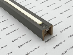 5x5 Ahşap Ledli Seperatör Ara Bölme ANTRASİT - DEKORCUM