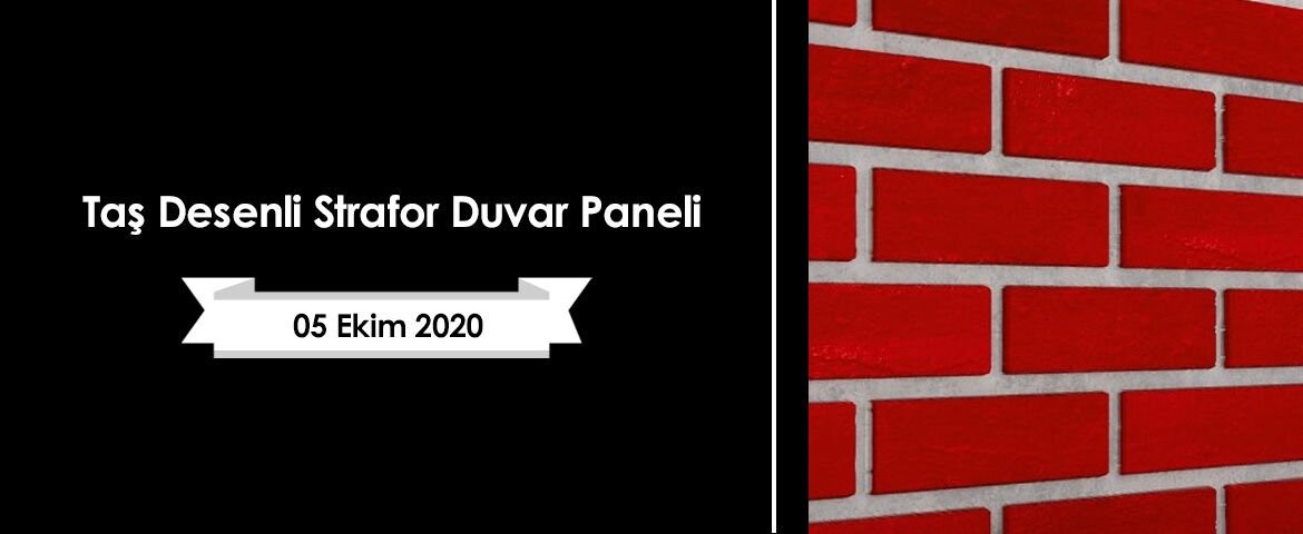 Taş Desenli Strafor Duvar Paneli