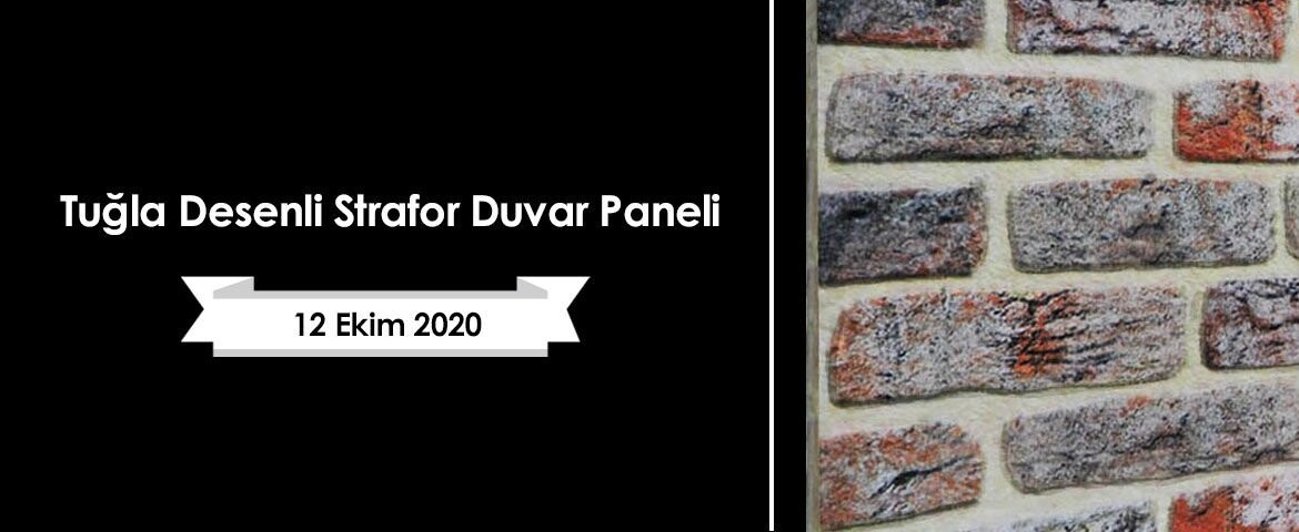 Tuğla Desenli Strafor Duvar Paneli
