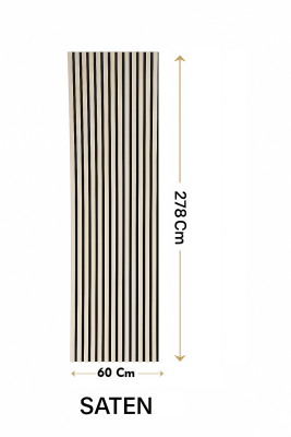 Akustik Esnek Keçeli Panel 60x278-Saten - 1