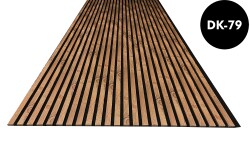 Akustik Keçeli 2.7cm | 8mm İnce Ahşap Çıtalı Duvar Paneli Antik Meşe - DEKORCUM