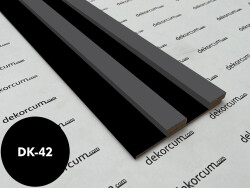 Eko 2.7cm/8mm Çift Çıtalı Ahşap Duvar Lambiri Antrasit Siyah - DEKORCUM