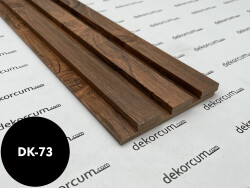 Eko 2.7cm/8mm Üç Çıtalı Ahşap Duvar Lambiri Antik Meşe - DEKORCUM