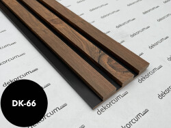 Eko 2.7cm/8mm Üç Çıtalı Ahşap Duvar Lambiri Antik Meşe Siyah - DEKORCUM