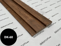 Eko 4cm/8mm Çift Çıtalı Ahşap Duvar Lambiri Antik Meşe - DEKORCUM