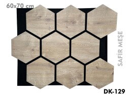 Petek Desenli Akustik Duvar Paneli-Safir Meşe - DEKORCUM