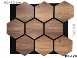 Petek Desenli Akustik Duvar Paneli-Barok - DEKORCUM