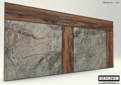 Ceviz Traverten Desenli Strafor Duvar Paneli - 1