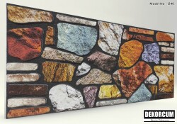 Cümbüş Kayrak Taş Desenli Strafor Duvar Paneli - 