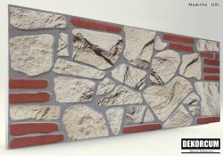 Sade Kayrak Taş Desenli Strafor Duvar Paneli - 